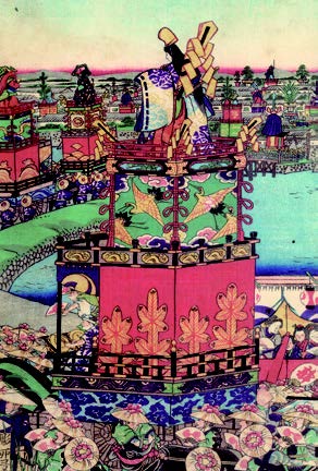 東都日枝大神祭礼練込之図
